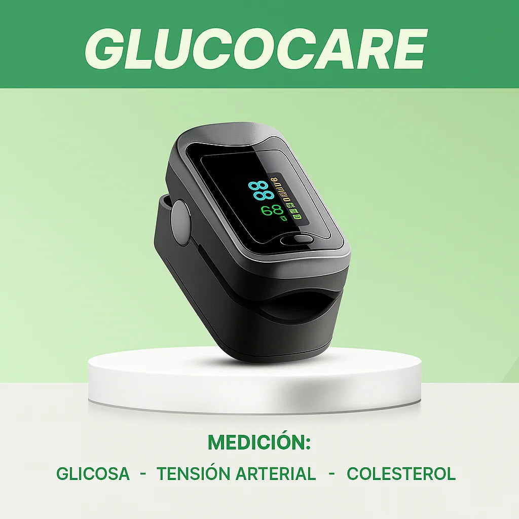 GlucoCare™ 3 en 1 – Controla tu Glucosa, Colesterol y Presión Sin Dolor + ENVÍO GRATIS